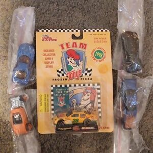 Vintage Frozen Pizza Toy Car Set